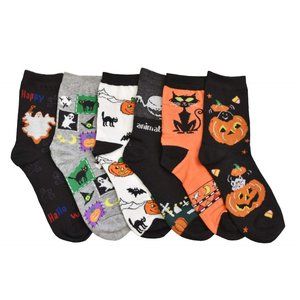 Kids Halloween 6-Pair/Pack Crew Socks